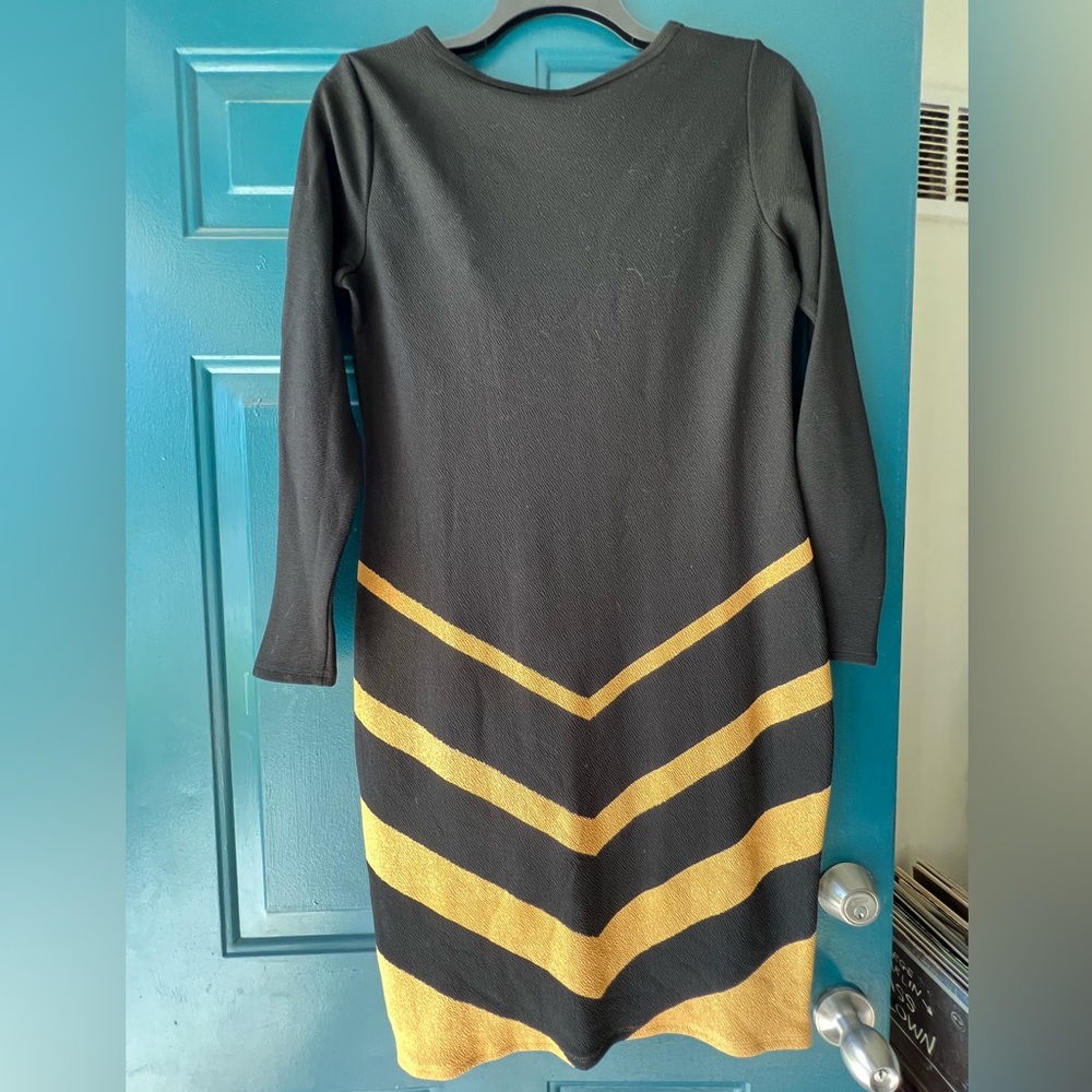 Black & gold  dress